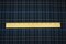 Blue-Black-Multi Wool-Polyester Plaid Woven Twill Suiting Fabric By the Yard